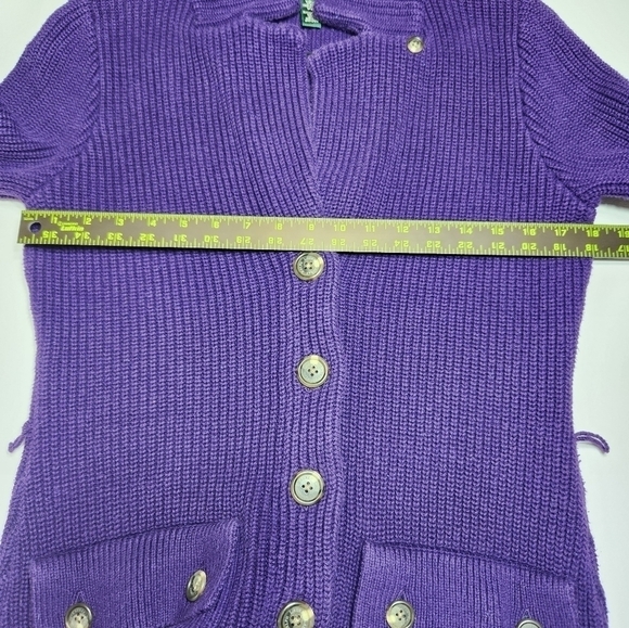 Lauren Ralph Lauren Knit Cardigan Sweater Tunic, Size Small - Picture 11 of 12